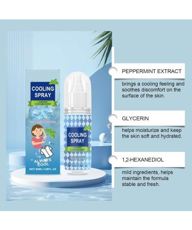 Refreshing Mist - Refreshing Face Mist 50ml - Icy Moisturizing Anti-UV Mist for Sports Hiking Beach Travel Daily Use in Warm Weather - Buy Online on GoSupps.com