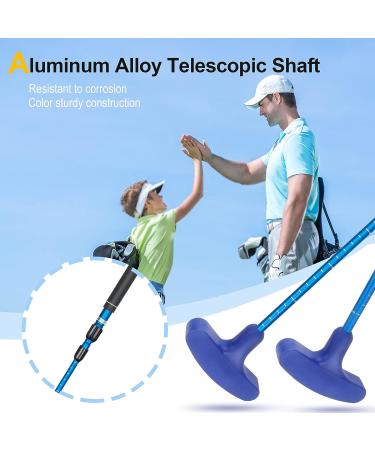 ToVii Adjustable Golf Putter with Nitrile Rubber Top - Left & Right Handed, Sturdy Aluminum Shaft - Blue - Buy Online on GoSupps.com