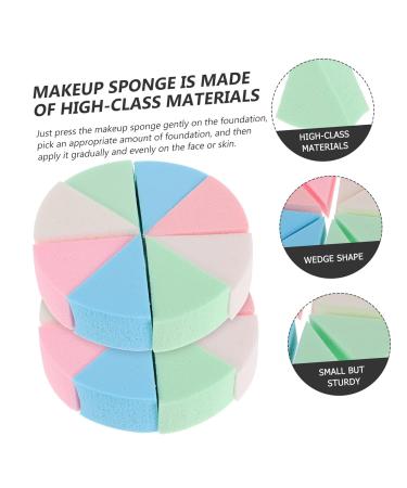 Buy Minkissy 8 Sets Triangular Sponge Puff - Portable Facial Makeup Sponges | Triangle Cosmetic Wedge Puffs for Flawless Beauty - Buy Online on GoSupps.com