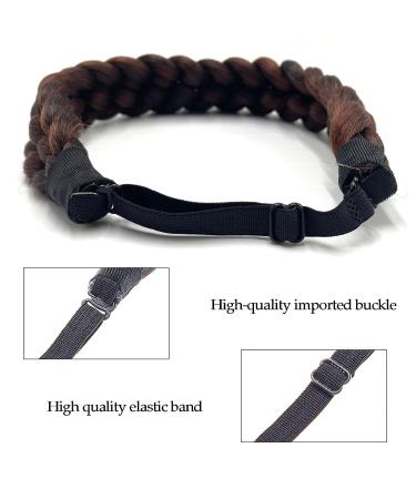 STHEJFB Braided Headband - Wide Chunky Bohemian Style for Women - Dark Brown - Buy Online on GoSupps.com