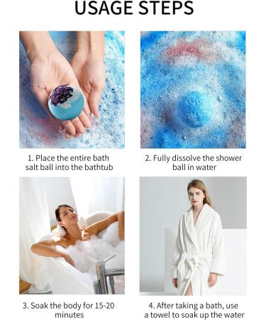 Organic Bubbles Natural Handmade Spa Fizzies Essential Oil - Spa Fizzies Skin Care Bath Supplies Summer Essentials for Women Aokley - Buy Online on GoSupps.com