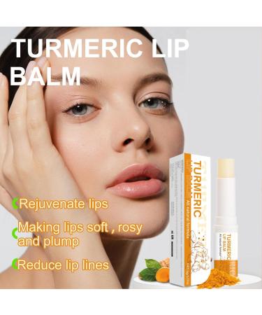 ARCHIDATE 2Pcs Turmeric Lip Balm for Dark Lips Natural Turmeric Moisturizing Lip Balm for Smokers Long-Lasting Moisturize Nourishes Softens Dry Chapped Dull Lips Reduce Lips Lines - Buy Online on GoSupps.com