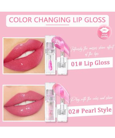 Bossup Color Changing Lip Oil V2 | Hydrating & Moisturizing Lip Gloss | Long Lasting Non-Sticky Nourishing Lip Care | International Shipping - Buy Online on GoSupps.com