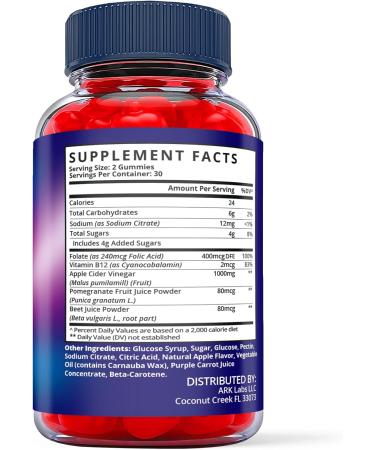 (5 Pack) Keto One ACV Gummies - Vegan Formula with Apple Cider Vinegar and Vitamin B12 - Buy Online on GoSupps.com