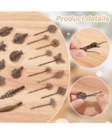 Shop Pandahall Elite 23-Piece Vintage Hair Clips Set - Antique Bronze Leaf Flower & Butterfly Designs for Girls & Women - Buy Online on GoSupps.com
