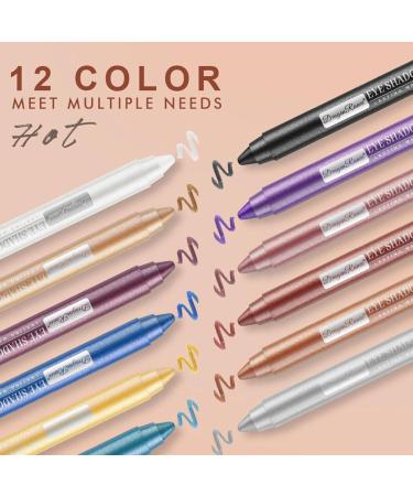 Eyeshadow Stick Sets | Smudge-Proof Colorful Eye Brightener Eyeshadow Stick Sets - Long Lasting Smudge-Proof Shimmer Eyeshadow Pencil Crayon Cosmetic  - Buy Online on GoSupps.com