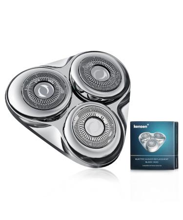 Electric Razor for Men KENSEN Electric Shavers for Men Electric Razor Rotary Mens Electric Shavers Waterproof Rechargeable Shavers for Men LED Display Cordless Mens Shaver (Razor Heads)