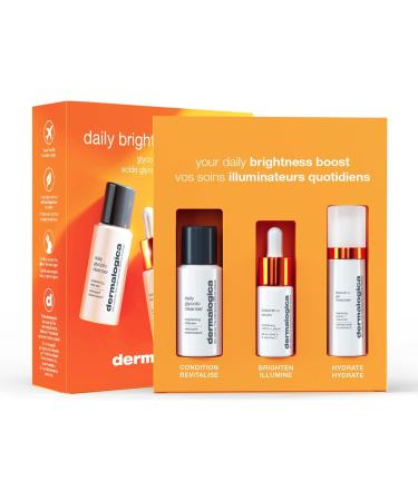 Dermalogica Daily Brightness Boosters Kit - BioLumin-C Serum, Gel Moisturizer & Glycolic Cleanser - Buy Online on GoSupps.com