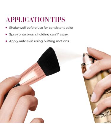 LUMINESS Airbrush Veil Tinted Moisturizer - Medium Warm 050 | Lightweight Hydrating Skin Tint Spray with Hyaluronic Acid & Ceramides - International Shipping Available - Buy Online on GoSupps.com