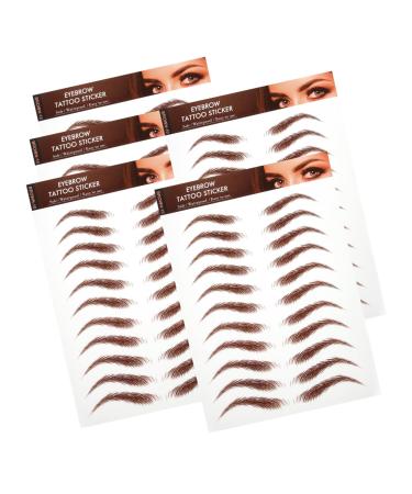 SOESFOUFU 5 Sheets Eyebrow Stickers Grooming Shaping Eyebrow Eyebrows Makeup Sticker Eyebrow Waterproof