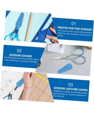 Minkissy 4-Piece Shear Scissors & Leather Tool Belt - Protective Covers for Hairdressing & Trim Tools | PU Accessories - 6.4x2.5cm - Buy Online on GoSupps.com