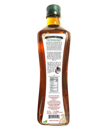 Jiva Organics Organic Mustard Oil 1L - Non-GMO Premium Cold Pressed 33.8 Fl Oz - Buy Online on GoSupps.com