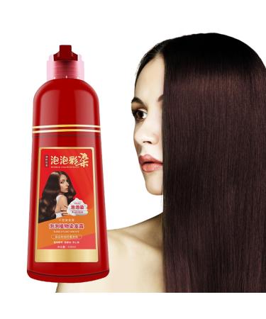 Holdes Color Shampoo for Women 500ml Long Lasting Color Shampoo Skin Friendly Instant Plant Bubble Natural Hair Dye Shampoo Holdes