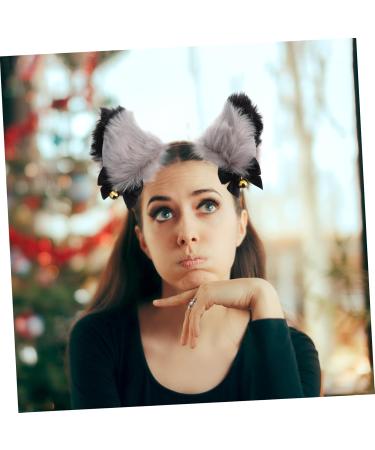 MERRYHAPY Cat Ear Bell Headband Rat Cat Ears Headband Grey Ears Cosplay Headband 1920s Headdress Bell Hairband Costumes Red Cat Ears Tail Grey Headband Dog Hair Jewelry Ear Hair Hoop Fabric - Buy Online on GoSupps.com