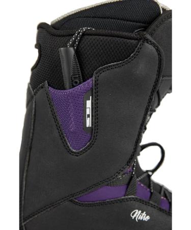Buy Nitro Women s Scala TLS All Mountain Snowboard Boots - Quick Lace-Up System | MP 27.5 / EU 42 / US 10 - Black-Purple | International Shipping Available - Buy Online on GoSupps.com