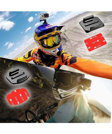 MiPremium Adhesive Mount Kit for GoPro Hero 11-4 Cameras | 10 Pack Sticky Pads for Helmet Mounting | Flat & Curved Attachments for Action Camera - Buy Online on GoSupps.com
