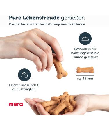 Mera Pure Sensitive Goody Snack - Healthy Gluten-Free Treats for Sensitive Dogs - Salmon & Rice - 600g Pack - Buy Online on GoSupps.com