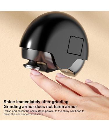 Electric Automatic Nail Clipper Nail Trimmer Nail Polisher 2 in-1 | USB Rechargeable Nail Clippers with Catcher 2 in-1 Nail File for Baby Kids Seniors Adult Black - Buy Online on GoSupps.com