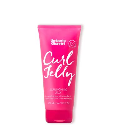 Umberto Giannini Curl Jelly Scrunching Jelly  Vegan & Cruelty Free Frizz Solution Gel for Curly or Wavy Hair  200 ml 6.76 Fl Oz (Pack of 1)