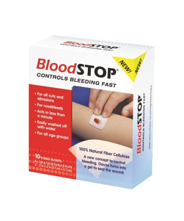 Bloodstop Hemostatic Gauze Controls Bleeding Fast10 Count