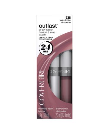 CoverGirl Outlast All Day Two Step Lipcolor  Wine To Five 538  0.13 Ounce Wine To Five 538 2 Piece Set