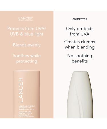 Lancer Skincare Mineral Sun Shield Universal Tint Broad Spectrum SPF 30 Sunscreen 2 Fl Oz - Buy Online on GoSupps.com