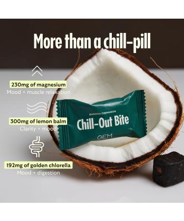 GEM Calm Bite | Supports Calm Mind & Clarity | Magnesium L-Threonate, Golden Chlorella, Lemon Balm | Holistic Non-Habit Forming | Gluten Free, Soy Free, Banana Cinnamon (28 Count) 28 Count (Pack of 1) - Buy Online on GoSupps.com