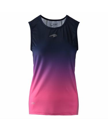 bpbtti Women's Quick Dry Sleeveless Base Layer High Wicking Tank Tops Cycling Undershirt Running Vests Large Gra Col-1