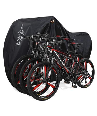 Aiskaer Bicycle Cover with Lock Hole Reflective Safety Loops for 29er Mountain Road Electric Bike Motorcycle Cruiser Outdoor Storage, Waterproof, Anti-UV, Heavy Duty Ripstop Material 210D Black - Buy Online on GoSupps.com