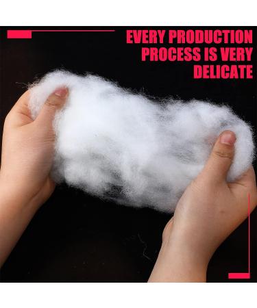 Premium Polyester Fiber Fill - 3 lb / 1.36 Kg - High Fluff Stuffing for Crafts, Stuffed Animals, DIY Dolls, Comforter Pillows - Buy Online on GoSupps.com