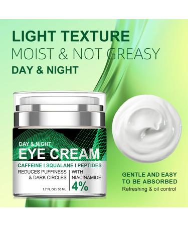 Caffeine Eye Cream with Collagen Peptide Dark Circle Eye Cream for Puffiness and Bags Under Eyes Anti Aging Anti Wrinkle Day and Night Eyes Moisturizer Reduce Dry Lines & Fine Lines 1.7 FL OZ - Buy Online on GoSupps.com