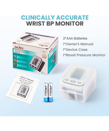 Digital Wrist Blood Pressure Monitor - Accurate Automatic BP Meter for Home Use with Large Display and Irregular Heartbeat Detection - Buy Online on GoSupps.com
