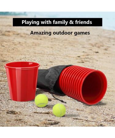 OTTARO Giant Yard Pong Set - Outdoor Game for Adults & Kids | 12 Buckets, 2 Balls, Carry Bag | Perfect for Yard, Party, Bar, Lawn, Tailgating - Buy Online on GoSupps.com