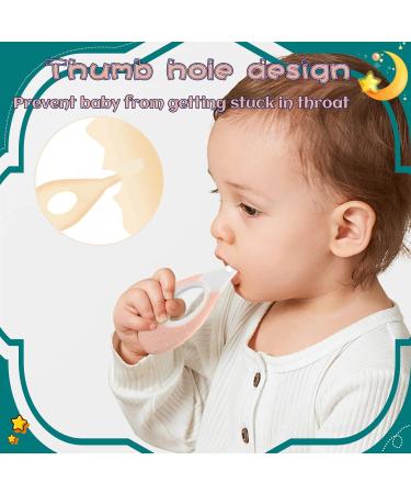 Super Soft Nano Baby Toothbrush - 2 Pack (Pink) | Gentle Care for 6 to 18 Months with Tongue Cleaner - Buy Online on GoSupps.com