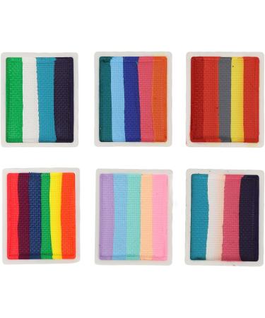  Aoaoy 60g Body Paint Palette 6 Types of Washable Face Paint Palette Washable Body Pigment Kit for Children's Cosplay - Buy Online on GoSupps.com