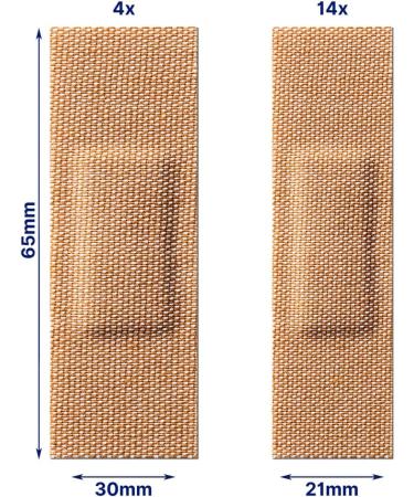 Elastoplast 18 Waterproof Fabric Plaster Strips - Large Pack of Breathable & Waterproof Plasters (18 Count) - Buy Online on GoSupps.com