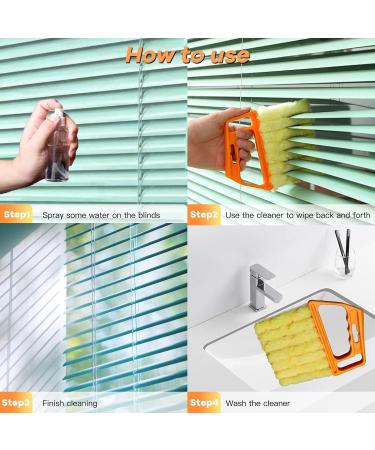 Blind Cleaner Duster Tool Window Blind Cleaner Blinds Cleaner Tool Blind Cleaner Tool 7 Finger Dusting Cleaner Tool Dusting Brush Crevice Cleaning Brush Air Conditioner Blade Brush (Mix 4) - Buy Online on GoSupps.com