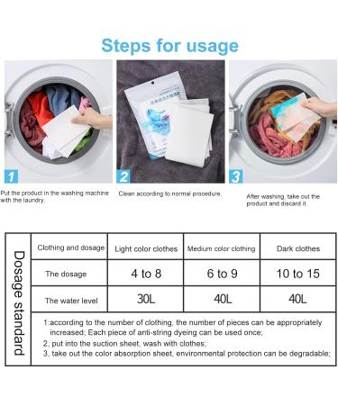 50Pcs Dye Trapping Sheet Maintains Original Colors Fragrance Free Useful Catch Colors Laundry Sheet Multi - Buy Online on GoSupps.com