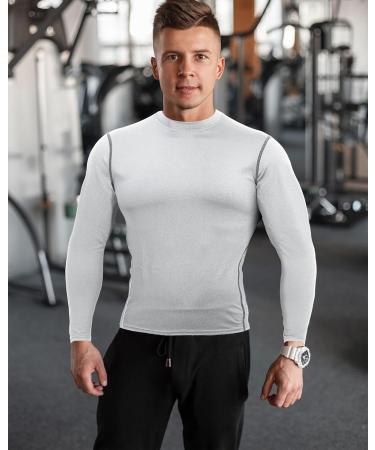 Hicarer 6 Pack Men's Athletic Compression Shirts - Dry Fit Workout Running Top - XX-Large - Buy Online on GoSupps.com