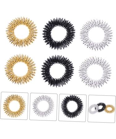 Beaupretty 9pcs Massage Device & Acupressure Rings - Decompression Finger Massage Toy & Metal Bracelet for Stress Relief - International Shipping Available - Buy Online on GoSupps.com