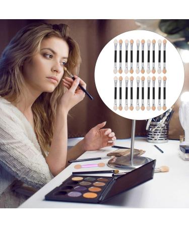 BIUDECO 20pcs Latex Eye Shadow Stick Sponge Dual Sided Eyeshadow Brush Cosmetic Makeup Plastic - Buy Online on GoSupps.com
