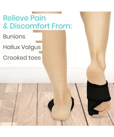 Vive Bunion Corrector for Women & Men - Big Toe Brace with Splint & Adjustable Strap for Pain Relief & Alignment - Orthopedic Foot Sleeve for Hallux Valgus & Hammer Toe - Buy Online on GoSupps.com