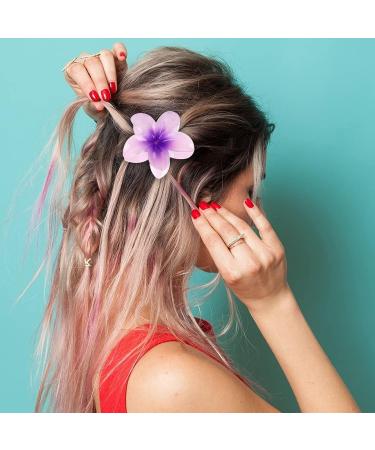 Lily Flower Claw Clip 6PCS Cute Flower Hair Clip with 6 Colors Hawaiian Hair Barrettes Accessories for Women Girls Non-Slip Jaw Clamps Headwear for Thick Thin Hair Christmas Birthday Gift for Women Girls - Buy Online on GoSupps.com