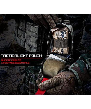 Tourniquet Holder & Small Trauma Kit - Portable Tactical First Aid Pouch for Camping and Hiking - Buy Online on GoSupps.com