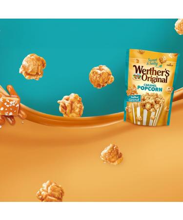 Werther's Original Popcorn Caramel - Pack de 2 (2x140g) - 1x Cr meux & 1x Sal - Pop corn croustillant enrob de caramel onctueux - Id al partager ou pour une pause gourmande - Buy Online on GoSupps.com