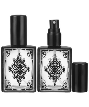 Beaupretty 2pcs Essential Oils Holder Spray Bottles Perfume Bottle Empty Bottles for Essential Oils Perfume Bottles Glass Bottle for Essential Oils Essential Oil Glass Bottles Empty Bottles Black 4 Ounces
