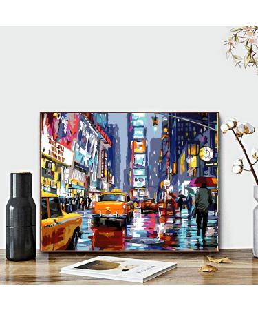 QUITEDEW Paint by Numbers Kit - Times Square Manhattan City Night View 16x20 - Buy Online on GoSupps.com