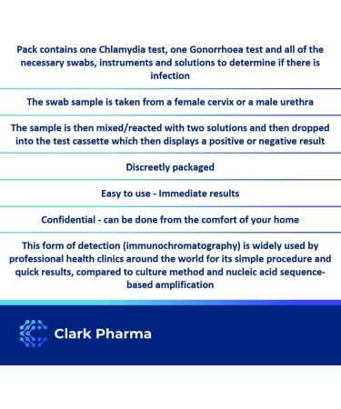 Chlamydia & Gonorrhoea Self Test Kit | Rapid STD STI Home Test for Men and Women | Swab Test for Chlamydia and Gonorrhea - Buy Online on GoSupps.com