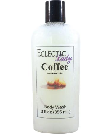 Eclectic Lady Liquid Pearl Body Wash - Coffee Scent 3-in-1 Use For Bubble Bath Hand Soap & Body Wash Phthalate-Free Coffee Fragrance Handcrafted in USA (8 oz) 8 Fl Oz (Pack of 1)