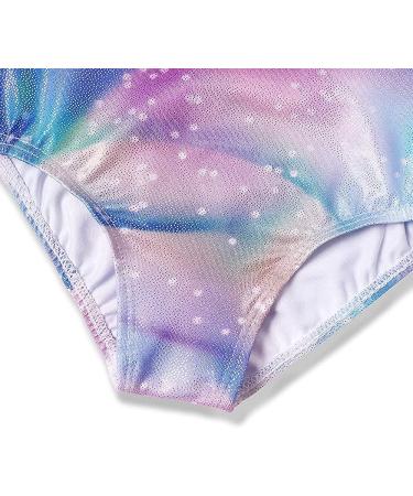 EQSJIU Girls Gymnastics Leotard 3-4T Sparkly Rainbow Galaxy Aurora Butterfly Flower Dancewear - Buy Online on GoSupps.com
